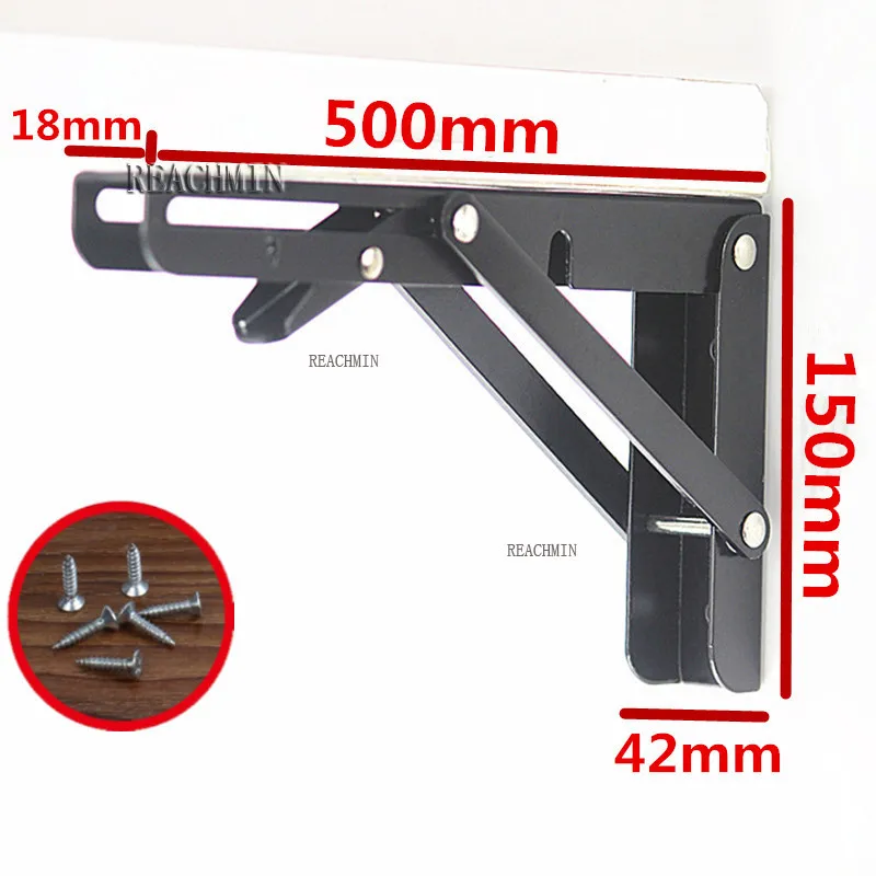 2PCS,8- 20 Inch Length Triangle Folding Angle Bracket Black Adjustable Wall Mounted Durable Bearing Shelf Bracket Table Bench
2PCS,8- 20 Inch Length Triangle Folding Angle Bracket Black Adjustable Wall Mounted Durable Bearing Shelf Bracket Table Bench