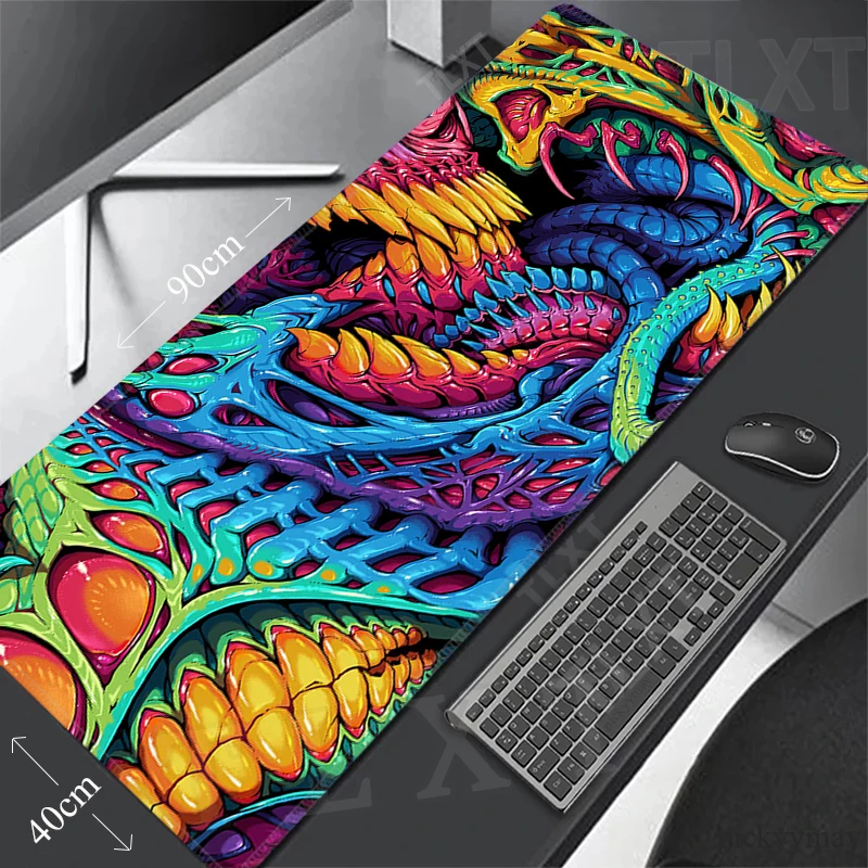 

Monster Mouse Pads Gaming Mousepad Gamer Mouse Mat Keyboard Mats Desk Pad Deskmat Computer Mousepads XXL 90x40cm For CSGO