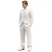 New Arrival Men's Notch Lapel White Linen Suits Hot Selling Custom Made Two Buttons Handsome Casual Wear Blazer 2 Pieces Skinny
New Arrival Men's Notch Lapel White Linen Suits Hot Selling Custom Made Two Buttons Handsome Casual Wear Blazer 2 Pieces Skinny