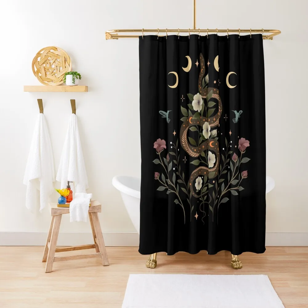 

Serpent Spell-ColourShower Curtain Funny Shower Luxury Bathroom Shower Luxury Bathroom Set For Bathroom Curtain