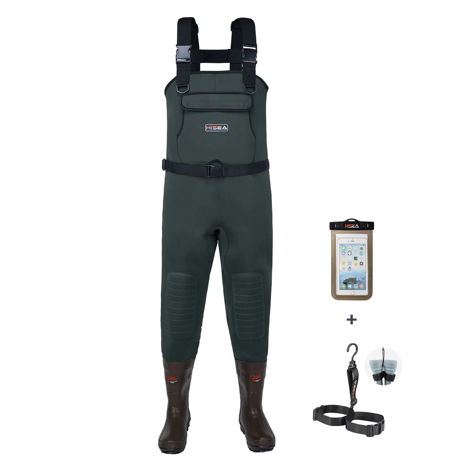 HISEA Neoprene Fishing Chest Waders for Men with Boots Cleated Bootfoot Waterproof Mens Womens Wader Fishing & Hunting Wader
HISEA Neoprene Fishing Chest Waders for Men with Boots Cleated Bootfoot Waterproof Mens Womens Wader Fishing & Hunting Wader