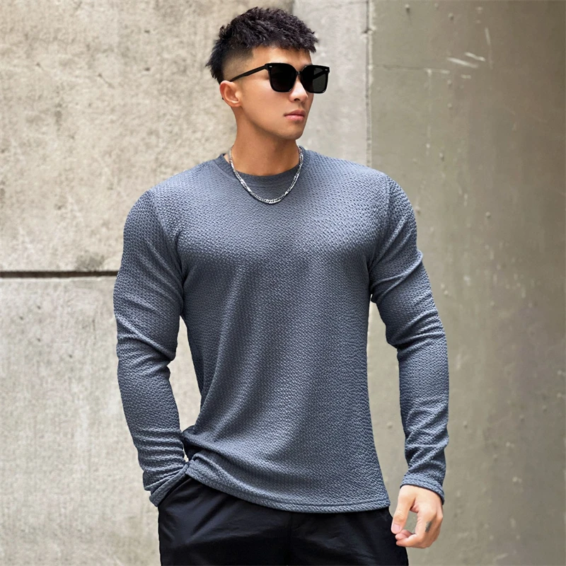 Spring and Autumn New Pullover Long Sleeve Men's T-Shirt Street Fashion Fashion Men's Shirt Slim Casual Round Neck
Spring and Autumn New Pullover Long Sleeve Men's T-Shirt Street Fashion Fashion Men's Shirt Slim Casual Round Neck