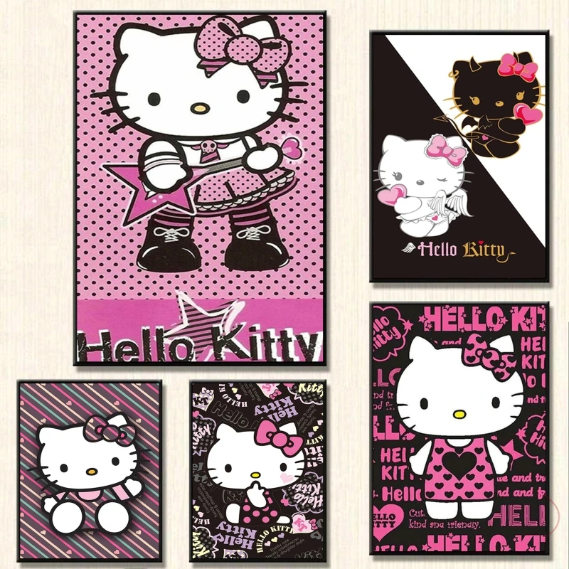 Canvas Artwork Painting Hello Kittys Rock Poster Toys Decorative Picture Print Wall Living Room Decoration Paintings Modern Home
Canvas Artwork Painting Hello Kittys Rock Poster Toys Decorative Picture Print Wall Living Room Decoration Paintings Modern Home