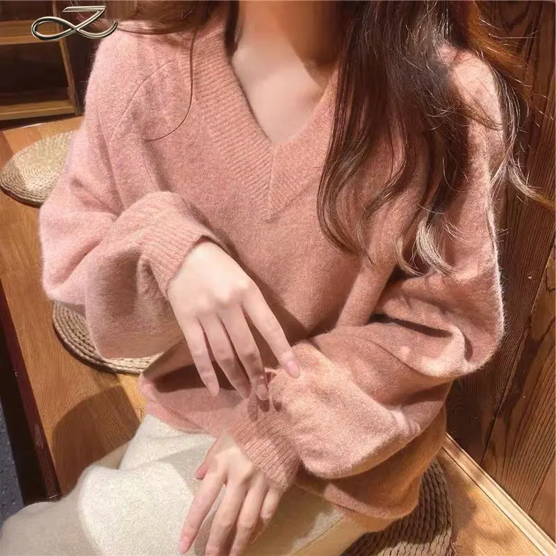 Spring and Autumn Cashmere Sweater Women's Pullover V-neck Women's Pullover Knitted Top Long Sleeve fashion Cashmere Sweater
Spring and Autumn Cashmere Sweater Women's Pullover V-neck Women's Pullover Knitted Top Long Sleeve fashion Cashmere Sweater