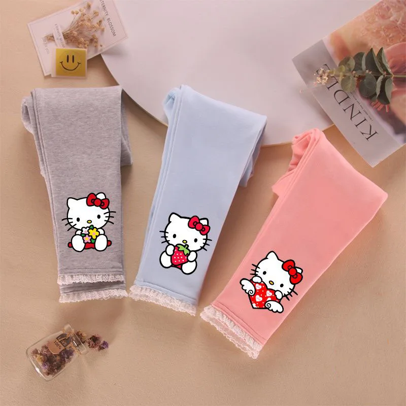 Sanrio Kawaii Trousers Hello Kittys Cute Cartoon Children's Thickened Plush Warm Trousers Clothing Cute Girls for Toy Gift Anime
Sanrio Kawaii Trousers Hello Kittys Cute Cartoon Children's Thickened Plush Warm Trousers Clothing Cute Girls for Toy Gift Anime