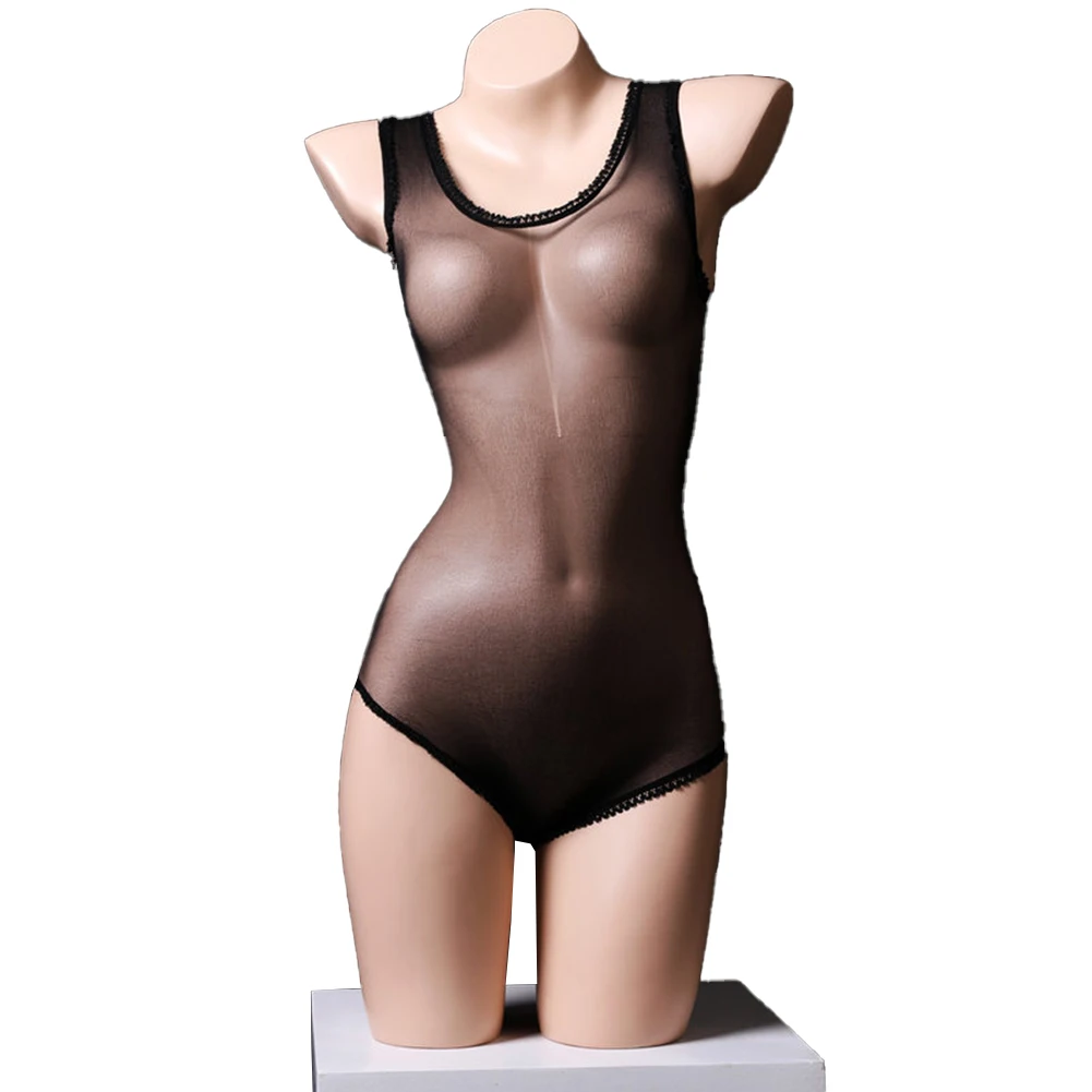 Women Sexy Stockings See-Through Stretch Bodysuit Summer Ultra-thin Temptation Jumpsuit Sleeveless High Cut Leotard Nightwear
Women Sexy Stockings See-Through Stretch Bodysuit Summer Ultra-thin Temptation Jumpsuit Sleeveless High Cut Leotard Nightwear