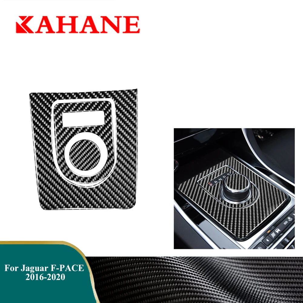 

Car Carbon Fiber Stickers Gear Shift Panel Decoration Trim For Jaguar F-PACE X761 XE X760 XF X260 XJ 2016 2017 2018 2019 2020