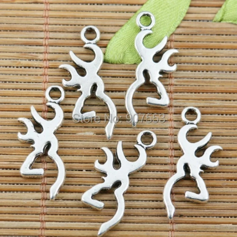 

30pcs 27*11MM Tibetan Silver Tone 2sided Simple Special Symbol Design Charms EF1867 Charms for Jewelry Making