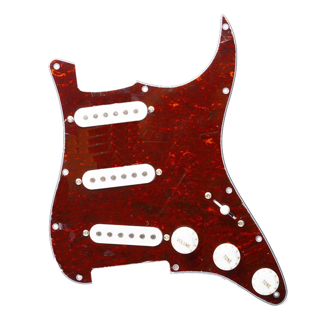 Single Coil SSS Electric Guitar Pickguard Guitar Pickup For ST Pickguard 3 Ply Electric Guitars Pickguards Instruments Parts
Single Coil SSS Electric Guitar Pickguard Guitar Pickup For ST Pickguard 3 Ply Electric Guitars Pickguards Instruments Parts