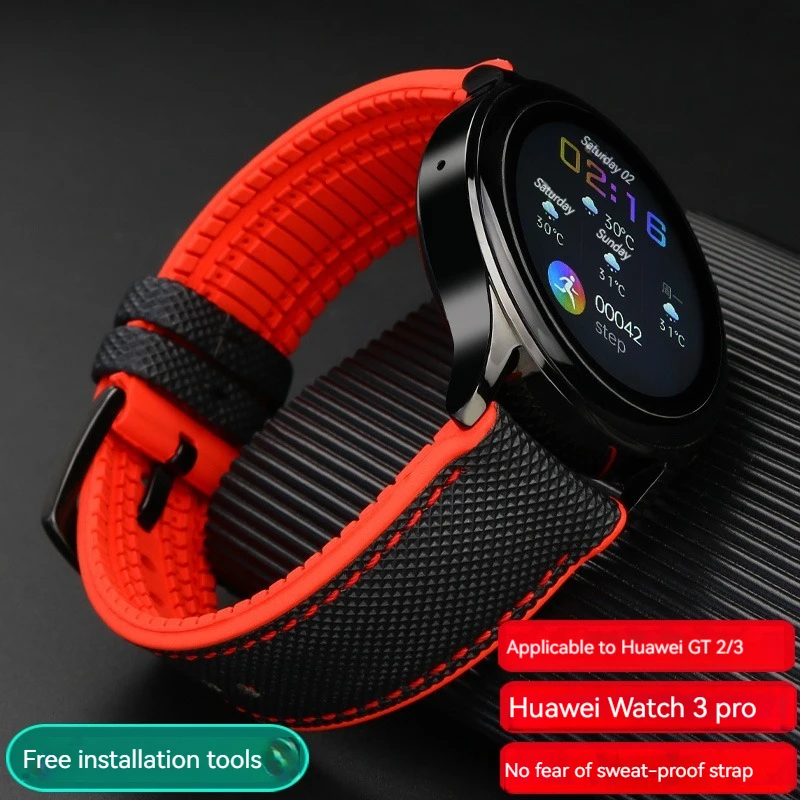 Ремешок силиконовый для смарт-часов Huawei Watch GT GT2 3 46 мм, нейлоновый спортивный браслет для Samsung Galaxy 3 4 5, 20 мм 22 мм
Ремешок силиконовый для смарт-часов Huawei Watch GT GT2 3 46 мм, нейлоновый спортивный браслет для Samsung Galaxy 3 4 5, 20 мм 22 мм