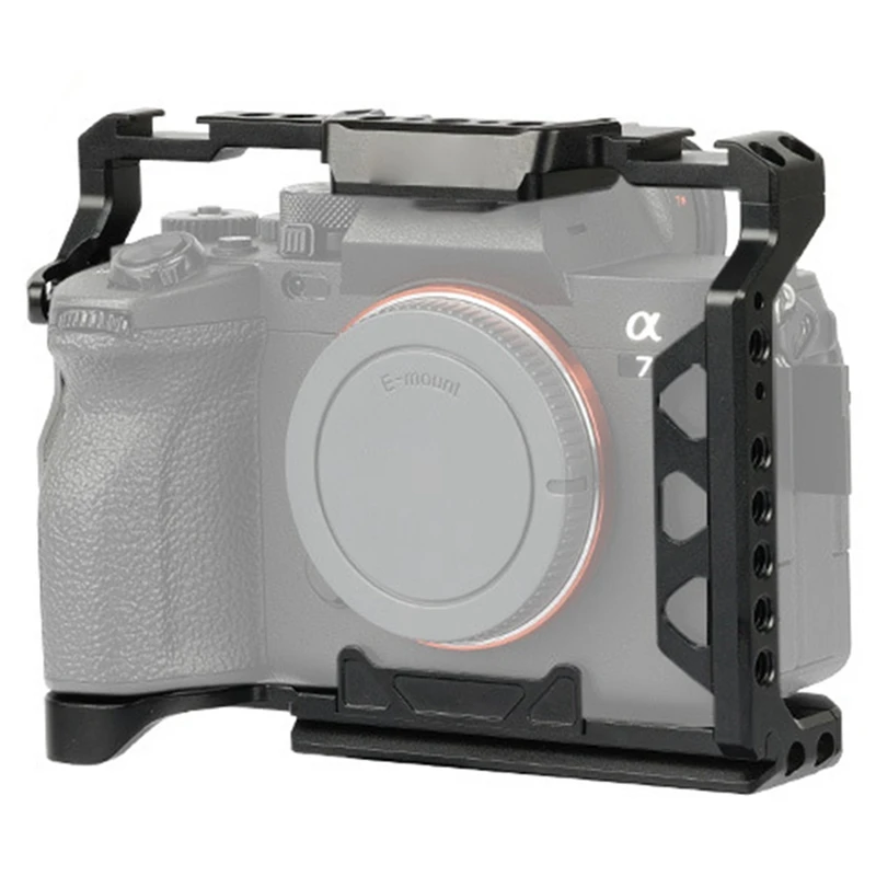 Camera Cage Video Cage Shoe Mounts Camera Cage Photography Accessories Black Aluminum Alloy For Sony A7M3/A7R3/A7M4
Camera Cage Video Cage Shoe Mounts Camera Cage Photography Accessories Black Aluminum Alloy For Sony A7M3/A7R3/A7M4