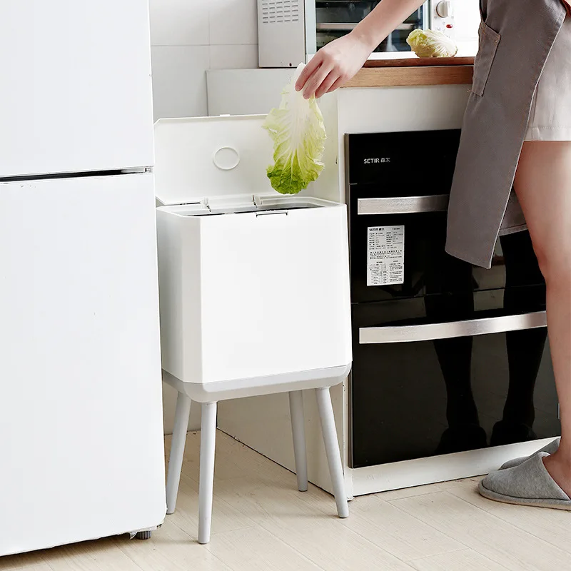 15L Dry and Wet Sorting Trash Can Household Press-type Kitchen Living Room Office Trash Can High-footed Trash Can Storage Bucket
15L Dry and Wet Sorting Trash Can Household Press-type Kitchen Living Room Office Trash Can High-footed Trash Can Storage Bucket