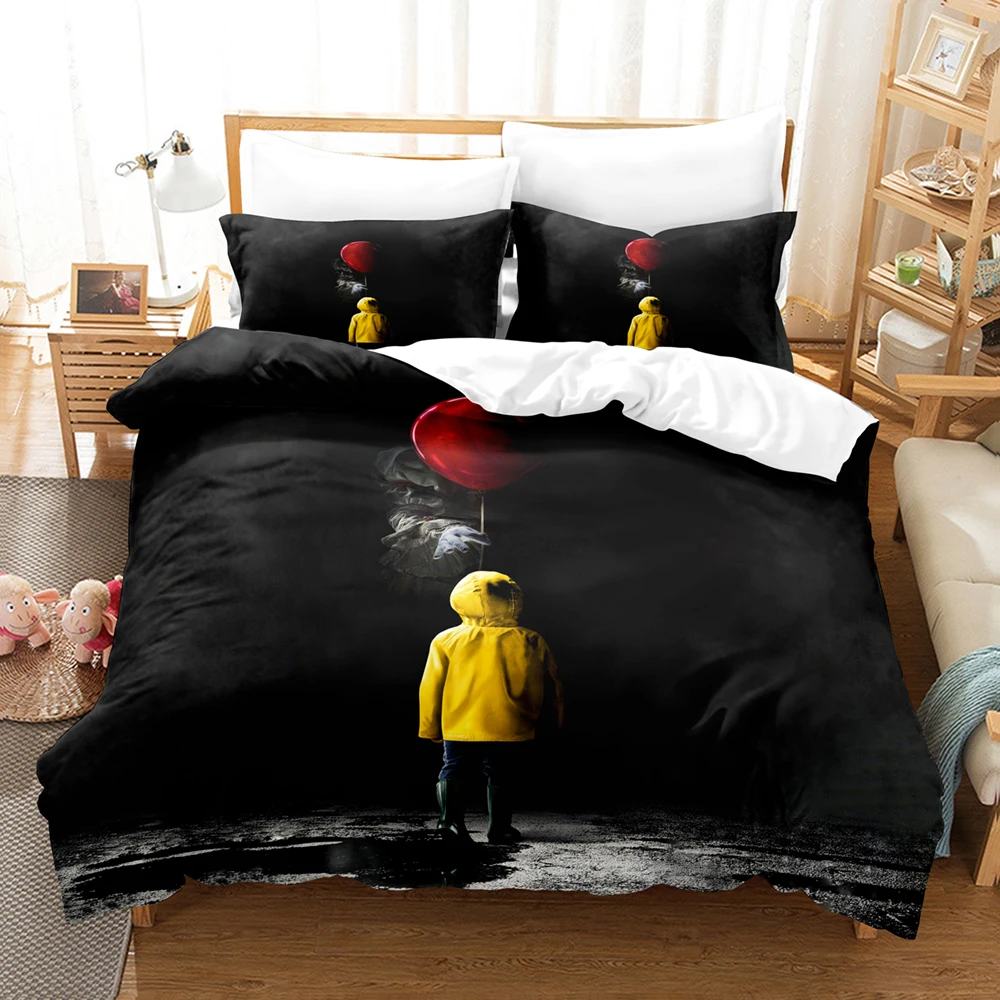 IT Bedding Set Single Twin Full Queen King Size Halloween Bed Set Aldult Kid Bedroom Duvetcover Sets 3D Print 031
IT Bedding Set Single Twin Full Queen King Size Halloween Bed Set Aldult Kid Bedroom Duvetcover Sets 3D Print 031
