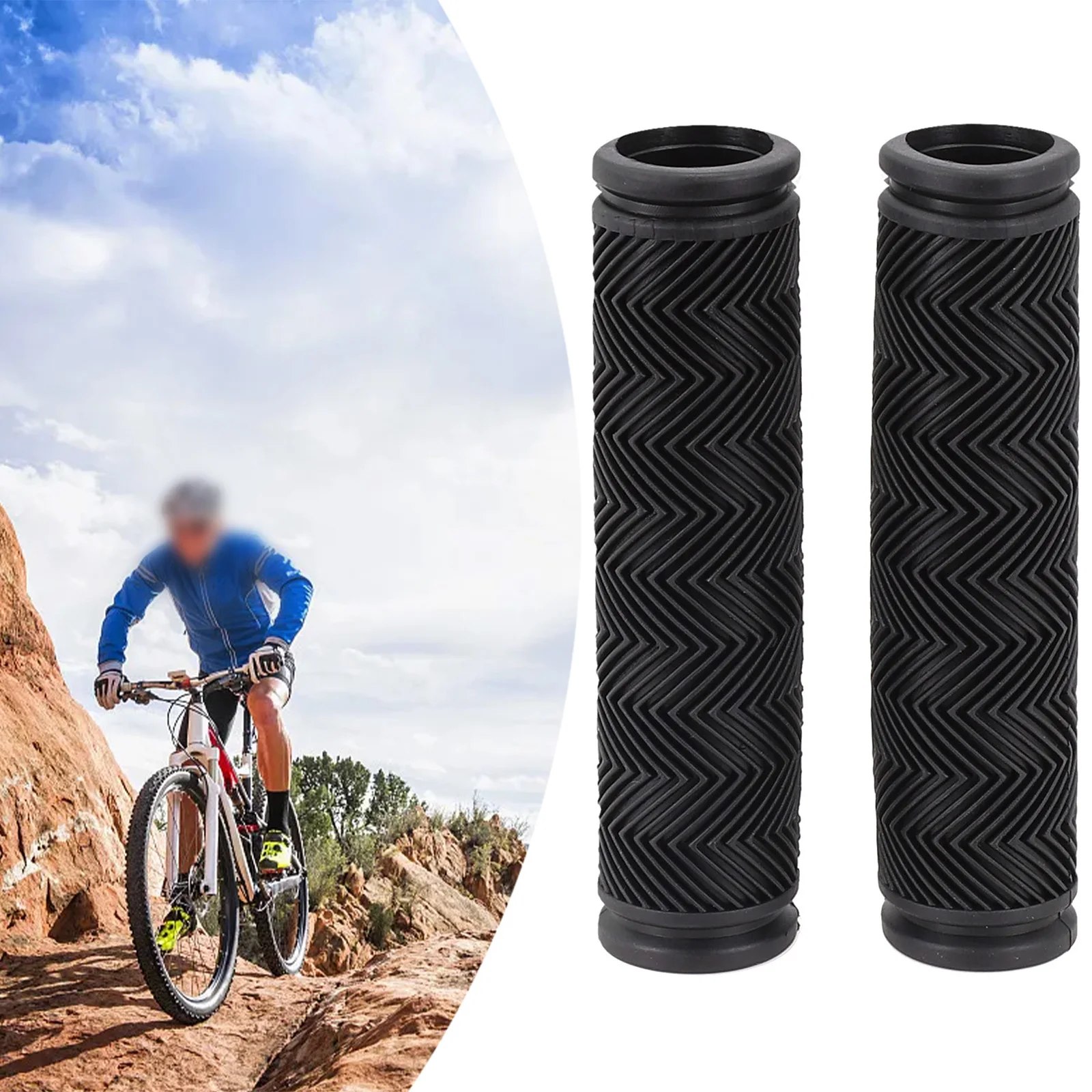 1 Pair Black Rubber Bike Grips For 22.2mm-25.4mm Inner Diameter Handlebars 22.2*117mm Mountain Road Bike Accessories
1 Pair Black Rubber Bike Grips For 22.2mm-25.4mm Inner Diameter Handlebars 22.2*117mm Mountain Road Bike Accessories
