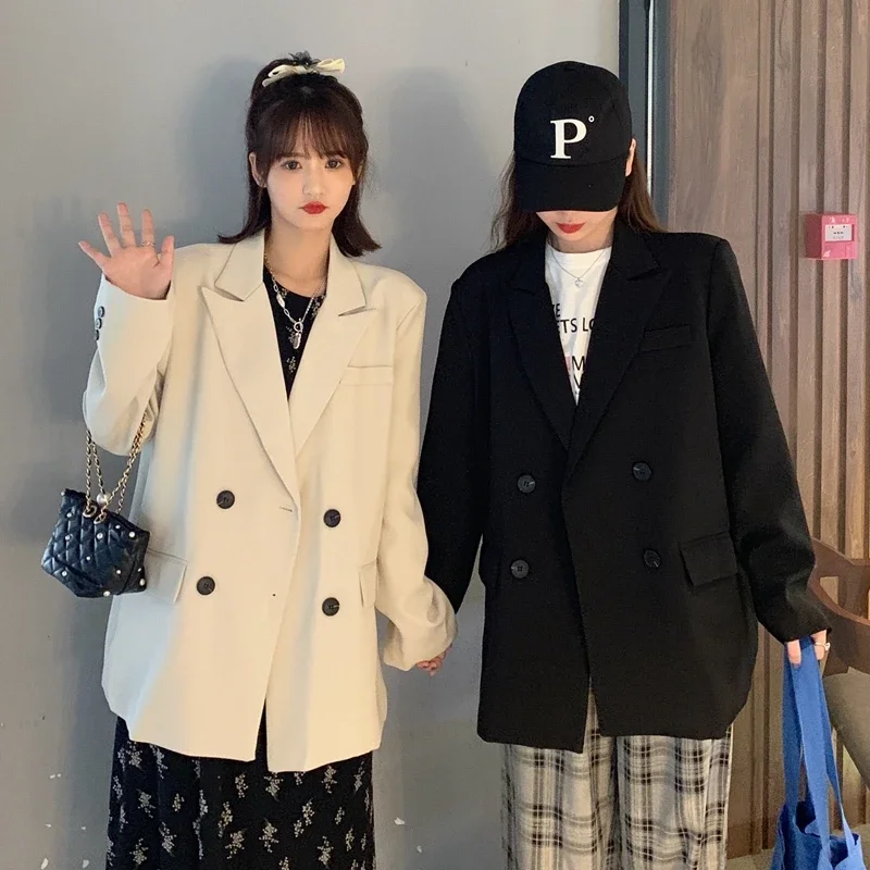 UNXX Autumn Winter Women Vintage Short Double Breasted Suit Jacket Commuter Casual Loose Fitting Solid Color Suit Blazers Women
UNXX Autumn Winter Women Vintage Short Double Breasted Suit Jacket Commuter Casual Loose Fitting Solid Color Suit Blazers Women