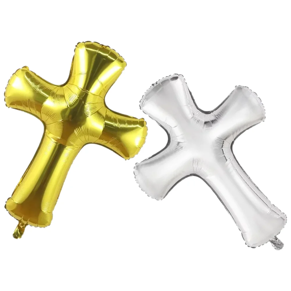 2pcs Foil Party Balloon Cross Shape Balloons Baptism Balloons Christening Balloons for Babies
2pcs Foil Party Balloon Cross Shape Balloons Baptism Balloons Christening Balloons for Babies
