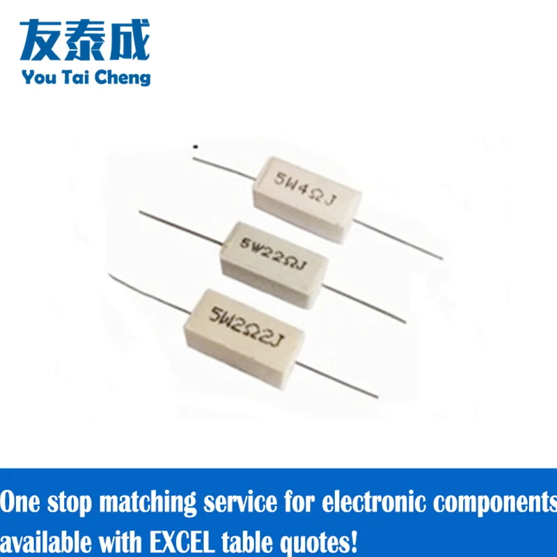 10PCS DIP Cement Type Resistors 5W 5% 1KΩ 1.2KΩ 1.5KΩ 1.8KΩ 2KΩ 2.2KΩ 2.4KΩ 2.7KΩ 3KΩ 3.3K 3.9KΩ 4.7KΩ 5.6KΩ 6.2KΩ 6.8KΩ 7.5KΩ
10PCS DIP Cement Type Resistors 5W 5% 1KΩ 1.2KΩ 1.5KΩ 1.8KΩ 2KΩ 2.2KΩ 2.4KΩ 2.7KΩ 3KΩ 3.3K 3.9KΩ 4.7KΩ 5.6KΩ 6.2KΩ 6.8KΩ 7.5KΩ