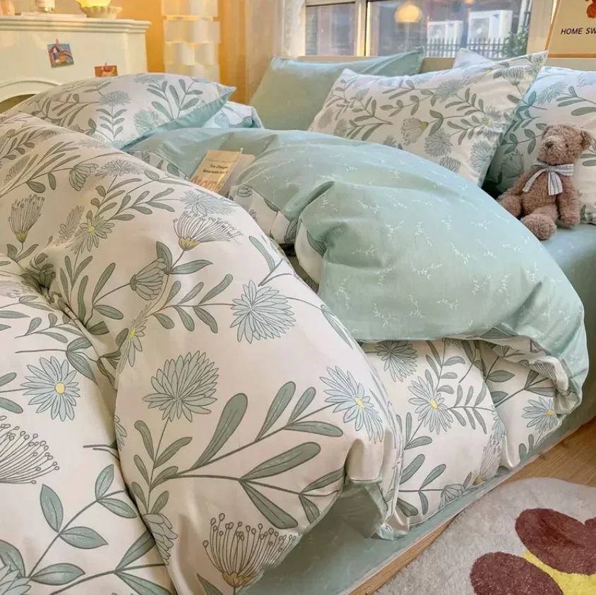 100% Cotton Flower Bedding Set Duvet Cover + 2pcs Pillowcases Kids Adult Twin Twin-XL Single Queen King Full Size Bed Linen C1
100% Cotton Flower Bedding Set Duvet Cover + 2pcs Pillowcases Kids Adult Twin Twin-XL Single Queen King Full Size Bed Linen C1