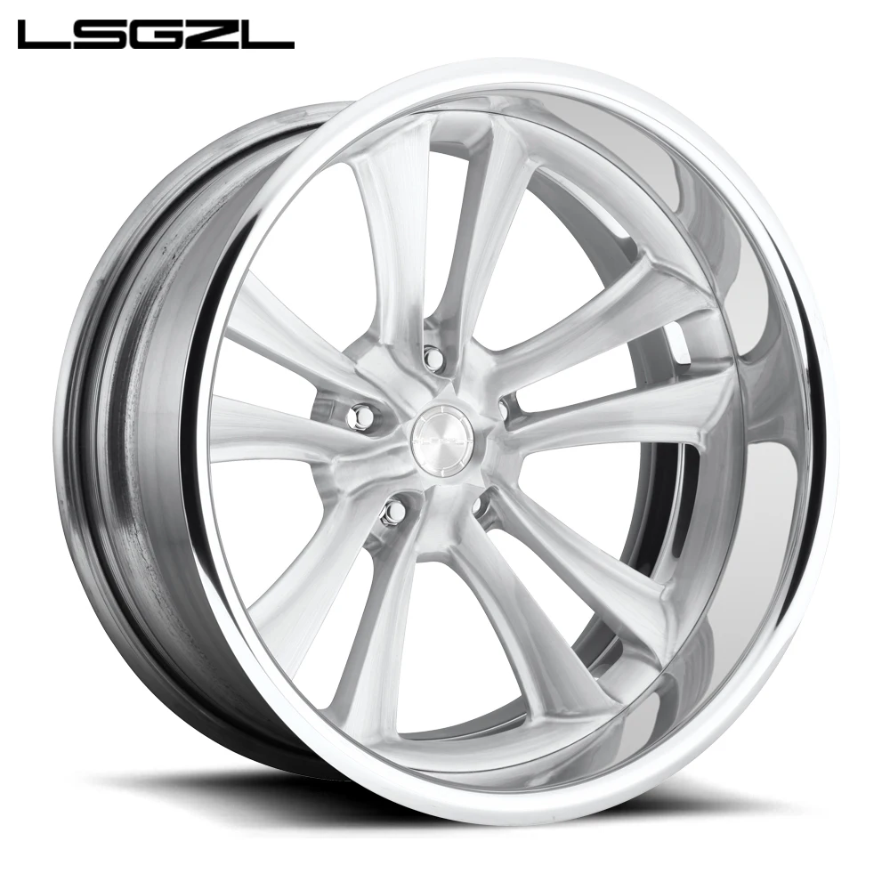 

Кованые автомобильные литые диски LSGZL, 16-24 дюйма, белые колесные диски Audis, черно-серебристые, 17 дюймов
