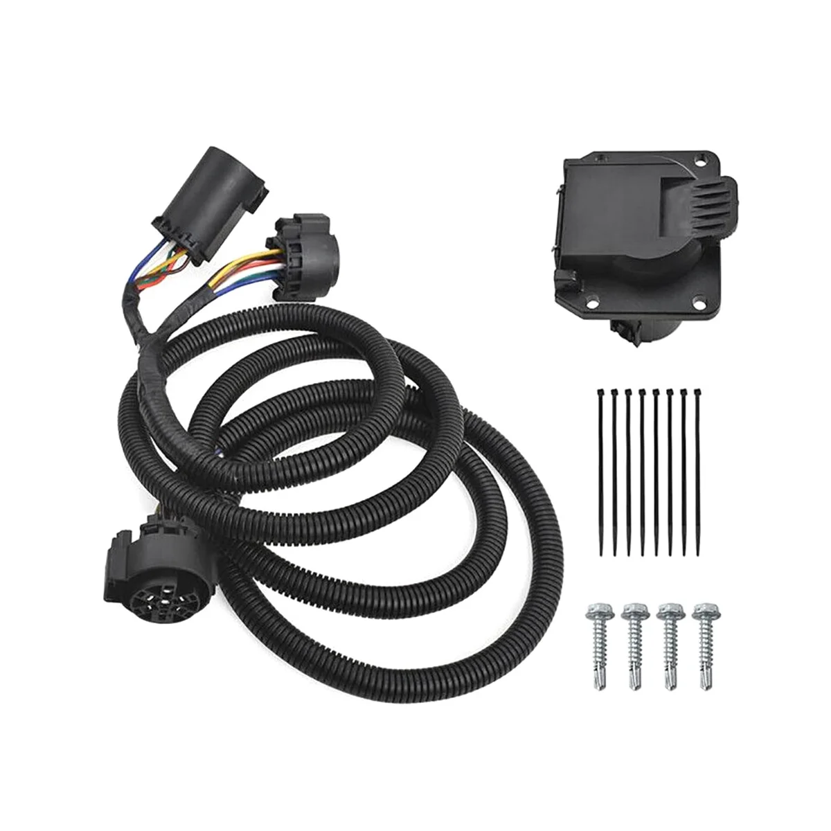 56070 7 Pin Truck Trailer Wiring Harness Extension for Ford Dodge Chevrolet Toyota Nissan
56070 7 Pin Truck Trailer Wiring Harness Extension for Ford Dodge Chevrolet Toyota Nissan