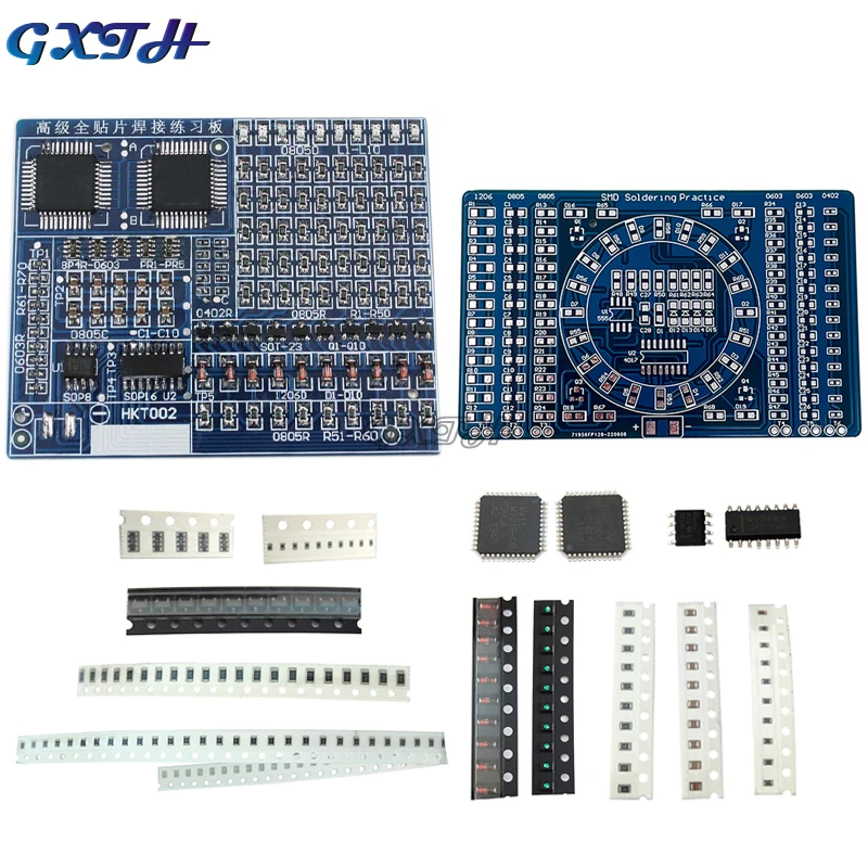 

SMD NE555 CD4017 Water Lamp Kit Advanced Full Patch Welding Practice Board Enhanced SMT Skills Training Electronic DIY