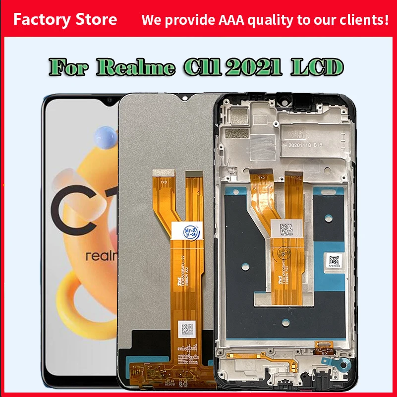 Original IPS LCD 6.52'' Screen For Realme C11 2021 RMX3231 LCD Display Digitizer Assembly Replacement For realme c11 2021 LCD
Original IPS LCD 6.52'' Screen For Realme C11 2021 RMX3231 LCD Display Digitizer Assembly Replacement For realme c11 2021 LCD