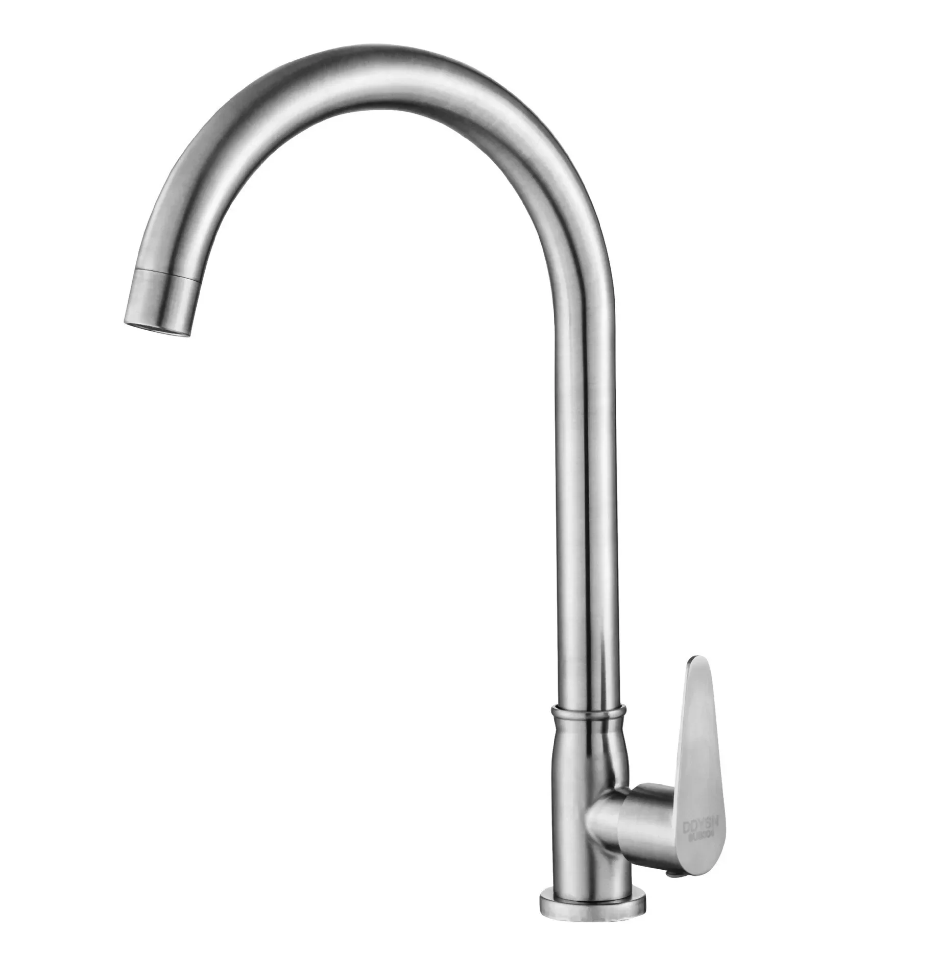 304 Stainless Steel Kitchen Faucet Water Mixing Valve Dish Basin 360 Degrees Rotating Large Bend Faucet
304 Stainless Steel Kitchen Faucet Water Mixing Valve Dish Basin 360 Degrees Rotating Large Bend Faucet