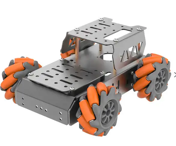 

Hiwonder Mecanum Wheel Chassis Car Kit with TT Motor, Aluminum Alloy Frame, Smart Car Kit for DIY Education Robot Car Kit