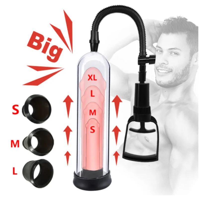 

Male Penis Pump Vacuum Pump Manual Penis Enlarger Sex Toys for Men Male Masturbation Penis Trainer Adult Sex Products Sex Shop