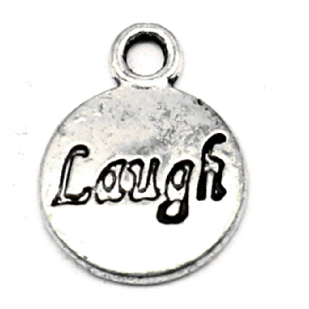 Laugh Word Sign Charms Pendants For Jewelry Making Art Crafts Diy Cute Jewelry 12x16mm 20pcs Antique Silver Color
Laugh Word Sign Charms Pendants For Jewelry Making Art Crafts Diy Cute Jewelry 12x16mm 20pcs Antique Silver Color