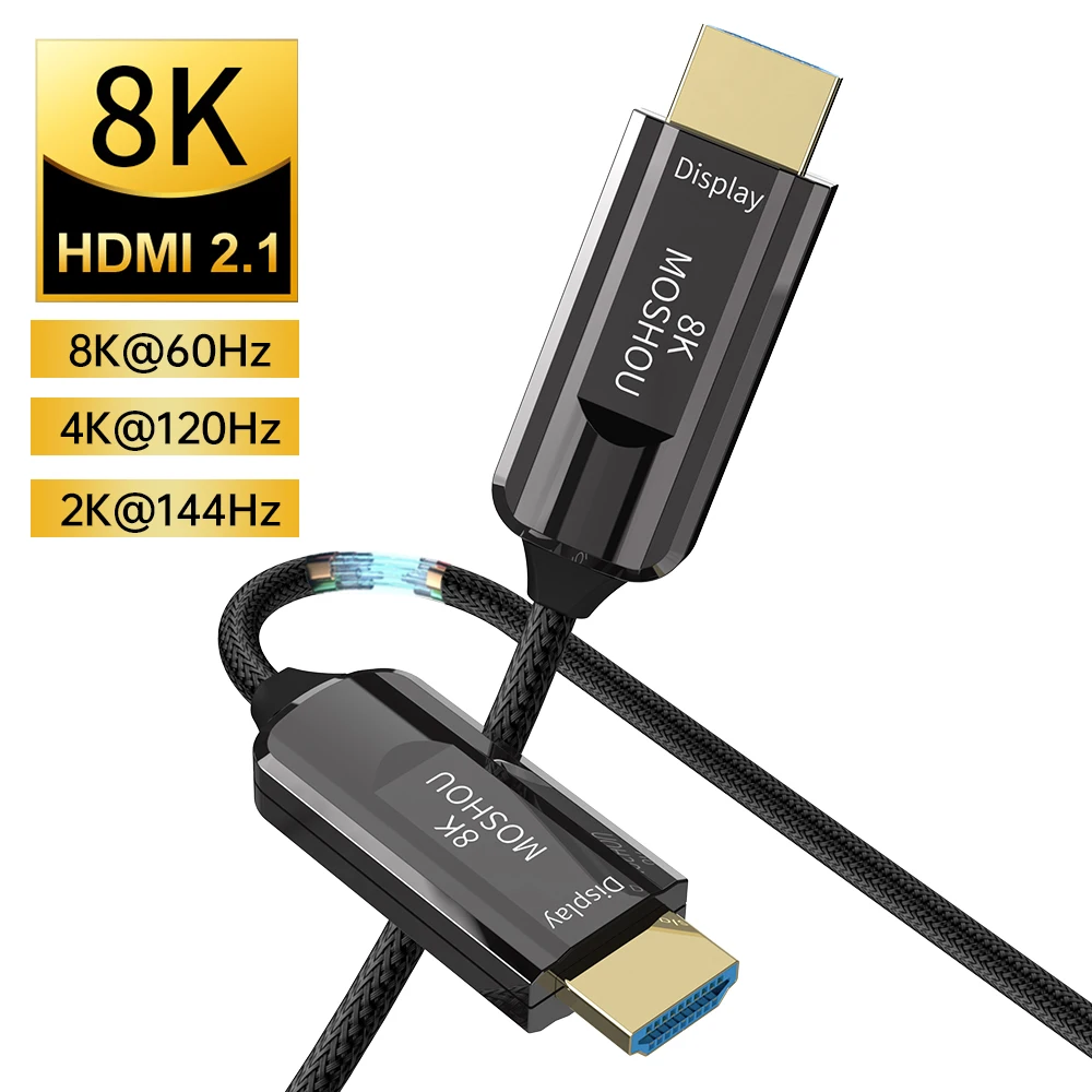 Оптический кабель MOSHOU HDMI 2,1 Для PS5 8K 60 Гц 4K 120 Гц 48Gbs с Аудио HDMI шнуром HDR без потерь усилитель для RTX3080 3090
Оптический кабель MOSHOU HDMI 2,1 Для PS5 8K 60 Гц 4K 120 Гц 48Gbs с Аудио HDMI шнуром HDR без потерь усилитель для RTX3080 3090