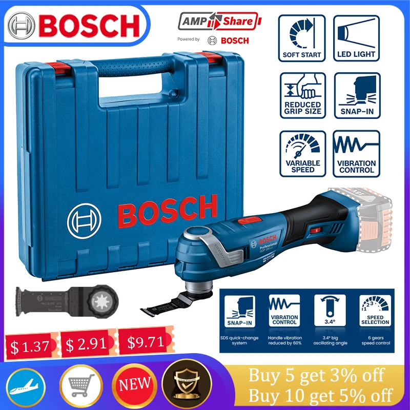 

Оригинальный вибрационный инструмент Bosch, GOP 185 Li Edition, 20000t / m бесщеточный двигатель, беспроводная электрическая обрезка / лопата / режущая пила, DIY домашняя одежда