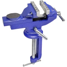 360° Swivel Cast Iron Tabletop Vice 3" Multi-functional Clamp-on Bench Vise with Anvil and Large Table Clamp 100mm bench vise
360° Swivel Cast Iron Tabletop Vice 3" Multi-functional Clamp-on Bench Vise with Anvil and Large Table Clamp 100mm bench vise