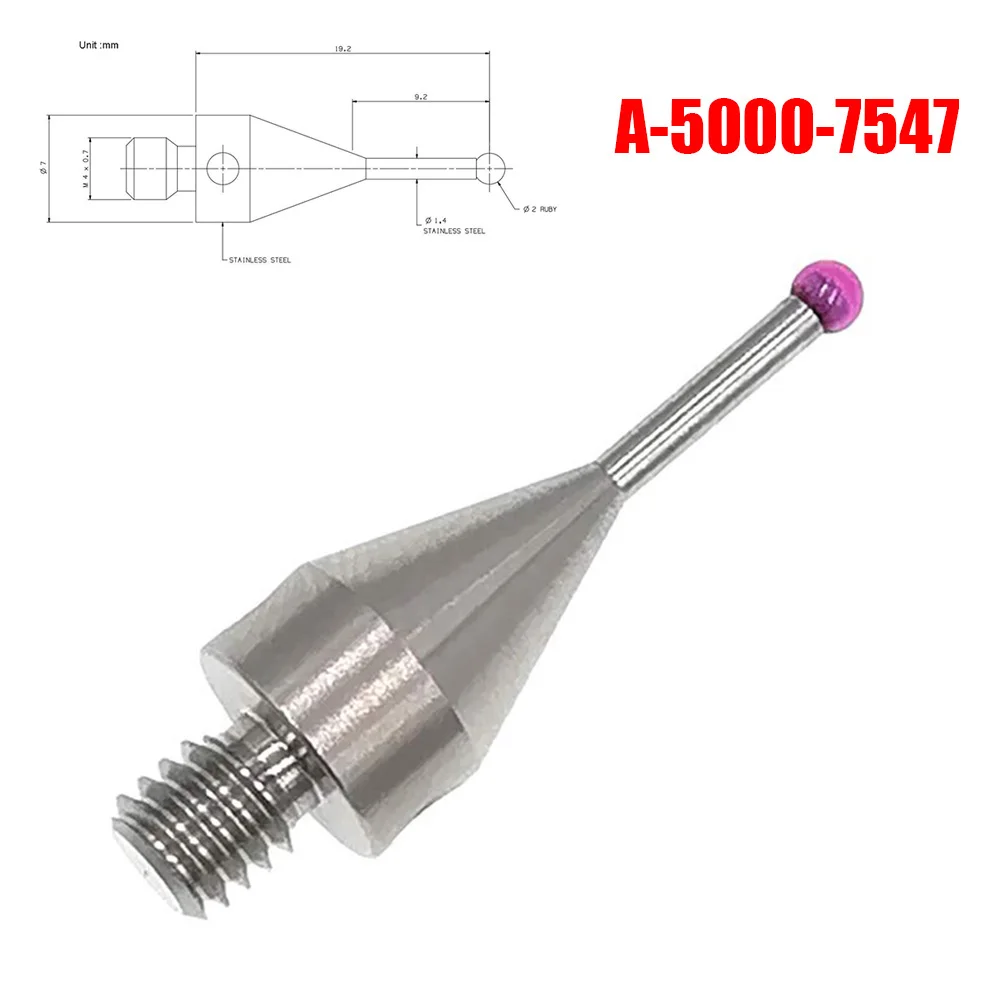 1pcs M4 A-5000-7547 CMM Coordinate Measurement Touch Probe Stylus 2mm Ball Tip Ru19mm Length Measuring Tools Accessories
1pcs M4 A-5000-7547 CMM Coordinate Measurement Touch Probe Stylus 2mm Ball Tip Ru19mm Length Measuring Tools Accessories