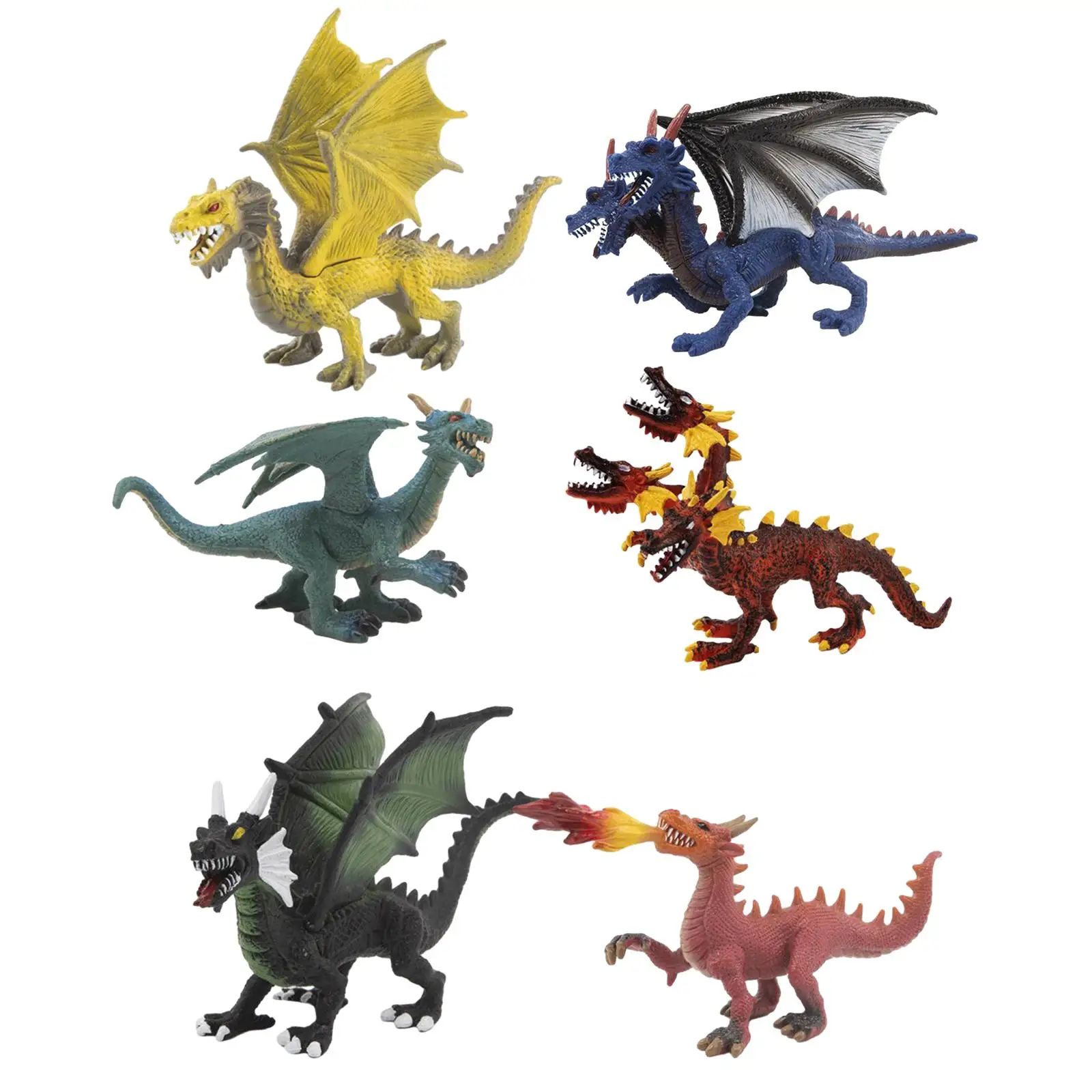 6 Pieces Dragon Figurines Playset Educational Toy Colorful Realistic for Desktop Decor Birthday Science Props Collection Rewards
6 Pieces Dragon Figurines Playset Educational Toy Colorful Realistic for Desktop Decor Birthday Science Props Collection Rewards