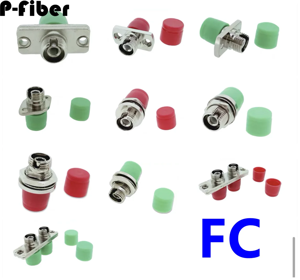 

10pcs FC adapter optical fiber plug connection FC/APC flange coupler welded SM MM duplex simplex FTTHELINK