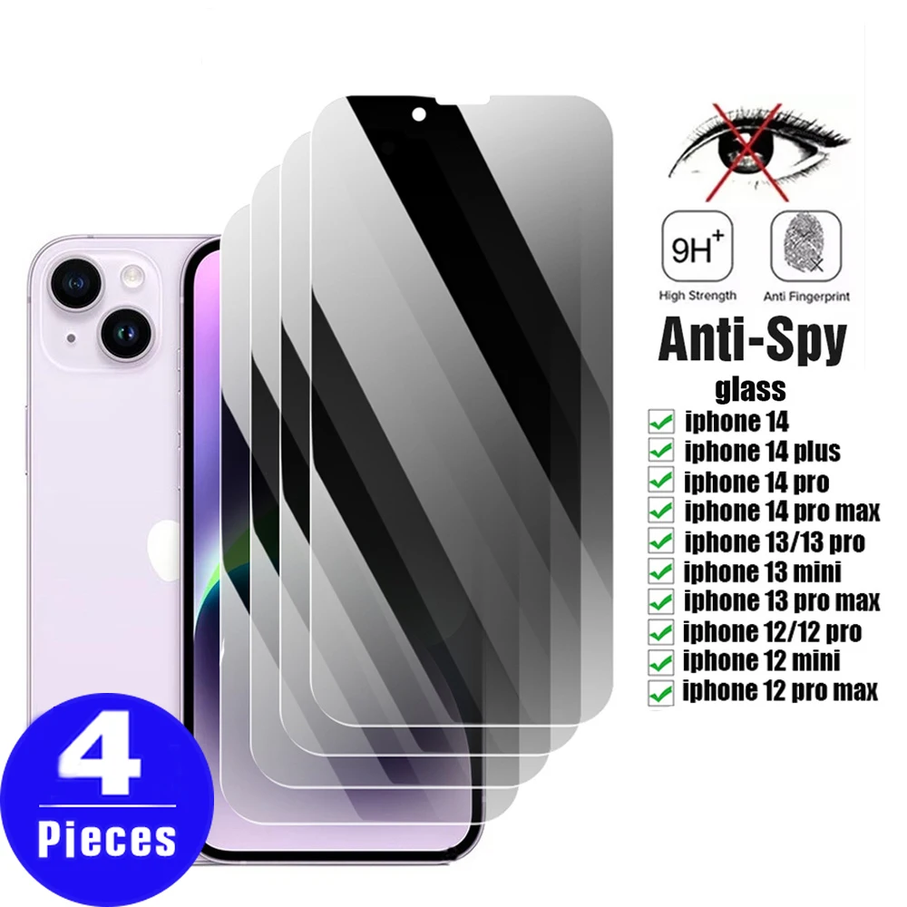 4Pcs screen protector Anti-Spy Glass For iphone 14 plus 13 pro 12 mini 11 SE 2022 8 7 X XS Max XR 6 6S Tempered glass phone film
4Pcs screen protector Anti-Spy Glass For iphone 14 plus 13 pro 12 mini 11 SE 2022 8 7 X XS Max XR 6 6S Tempered glass phone film