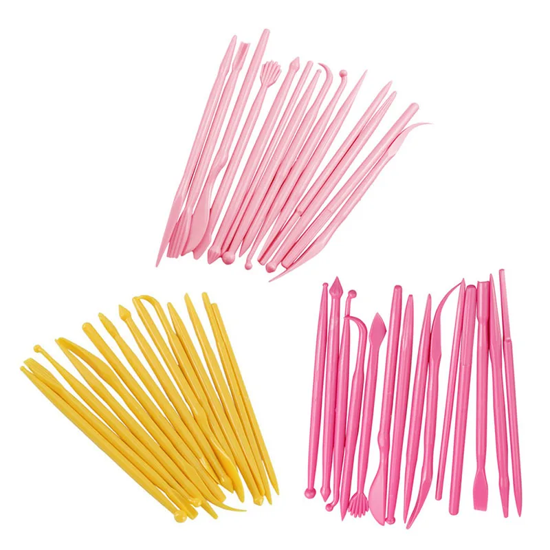 14Pcs/Set Plastic Clay Sculpting Chocolates Cookie Cake Embossing Decorating Tools For Shaping Playdough Toys Polymer Modeling
14Pcs/Set Plastic Clay Sculpting Chocolates Cookie Cake Embossing Decorating Tools For Shaping Playdough Toys Polymer Modeling
