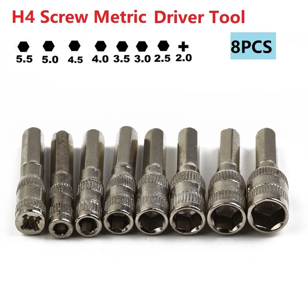 8pcs 6 Point H4 Hex Socket Wrench PH2.0/M2.5/3.0/3.5/4.0/4.5/5.0/5.5mm Metric Driver Tool Set Car Repair Hand Tools For Mechanic
8pcs 6 Point H4 Hex Socket Wrench PH2.0/M2.5/3.0/3.5/4.0/4.5/5.0/5.5mm Metric Driver Tool Set Car Repair Hand Tools For Mechanic