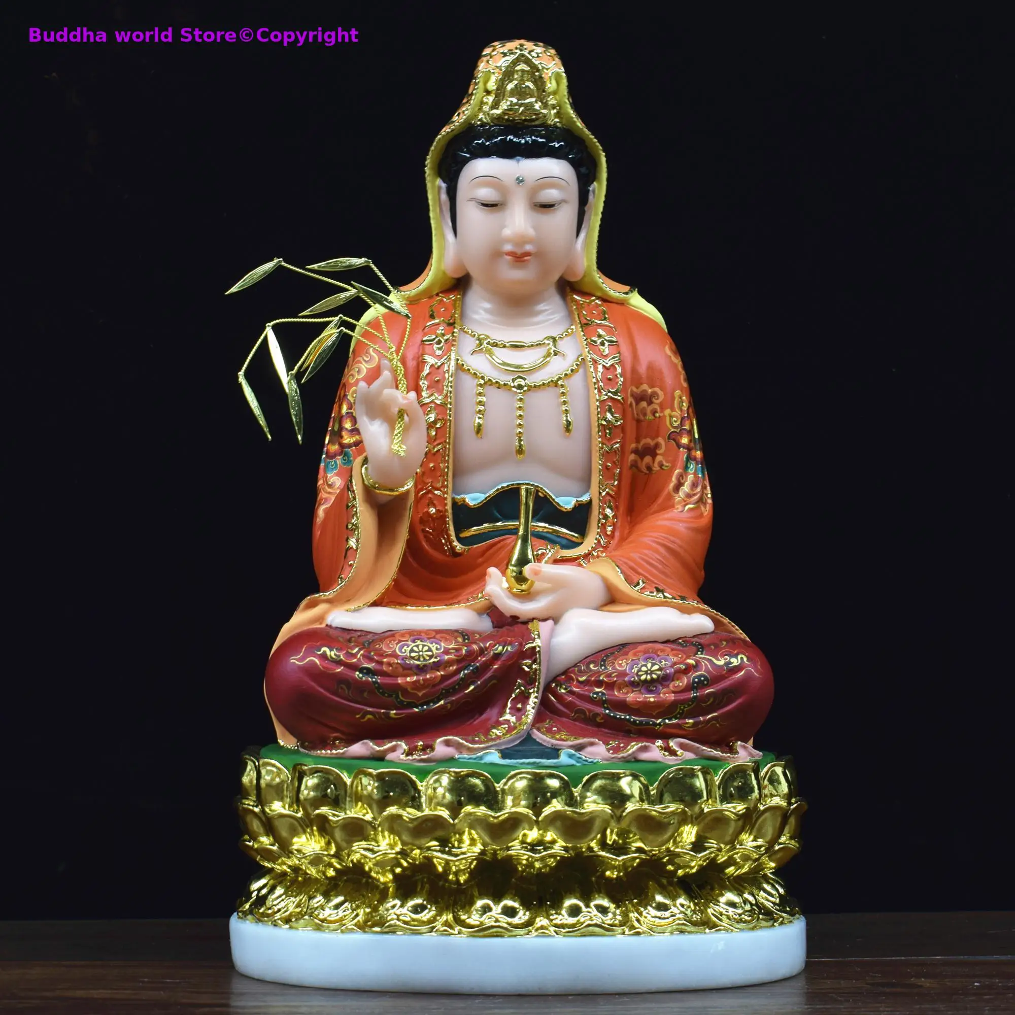 High-grade TOP Buddha statue Home store company Shrine FAMILY bless safe Painted Guanyin PUSA Buddha jade gilding Sculpture
High-grade TOP Buddha statue Home store company Shrine FAMILY bless safe Painted Guanyin PUSA Buddha jade gilding Sculpture