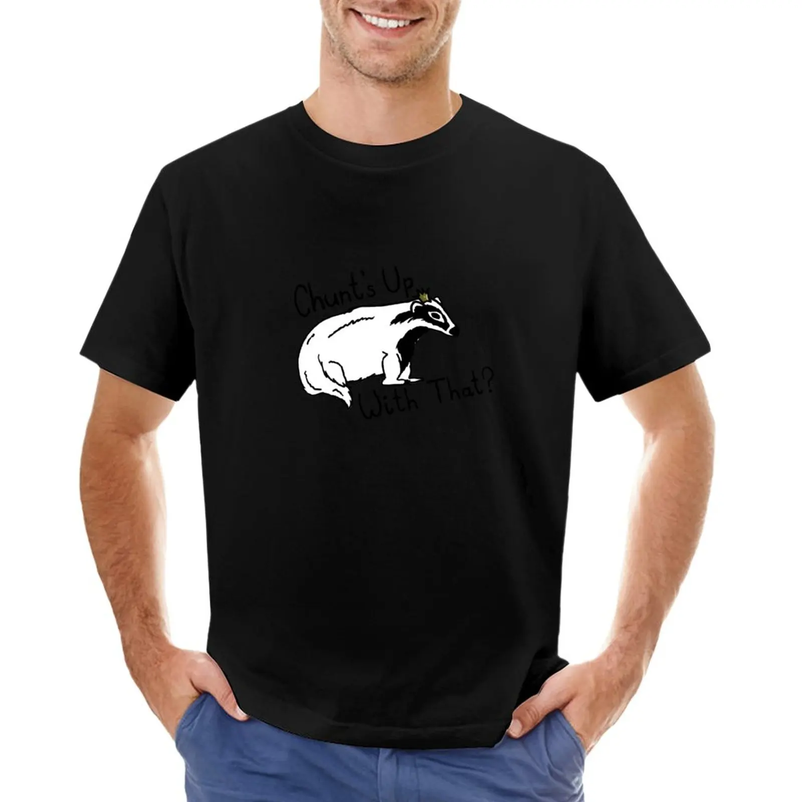 Hello From the Magic Tavern Chunt's Up T-Shirt plus size tops plain t-shirt men workout shirt
Hello From the Magic Tavern Chunt's Up T-Shirt plus size tops plain t-shirt men workout shirt