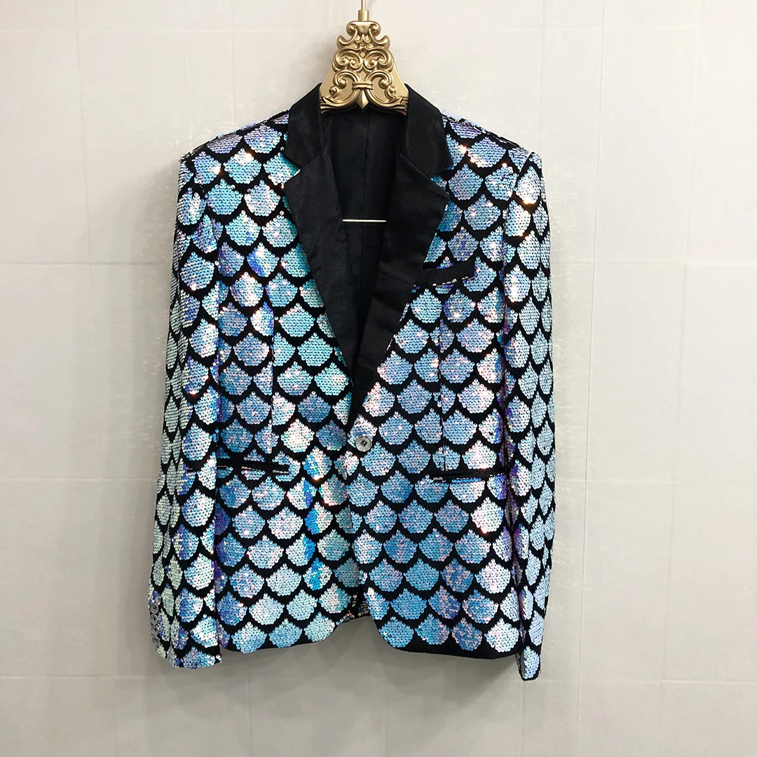 S-6XL 2023 new progressive sequin men's suit jacket singer performance dress European and American personality large suit coat
S-6XL 2023 new progressive sequin men's suit jacket singer performance dress European and American personality large suit coat