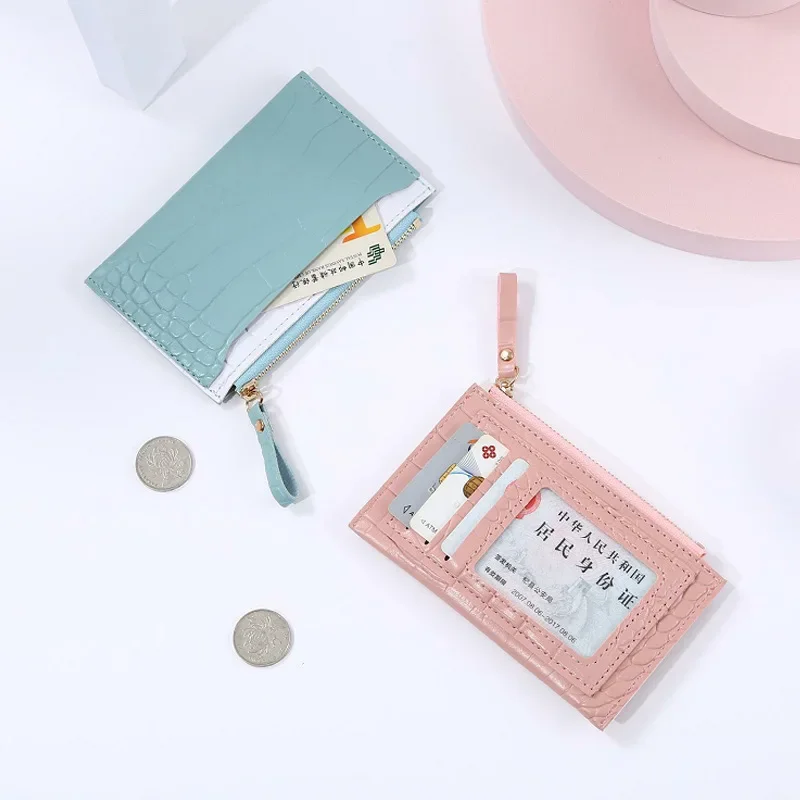 Coin Purse Female Student Bus Card Bag Simple Fashion Splicing Color Contrast Zipper Bag Female 
Coin Purse Female Student Bus Card Bag Simple Fashion Splicing Color Contrast Zipper Bag Female
