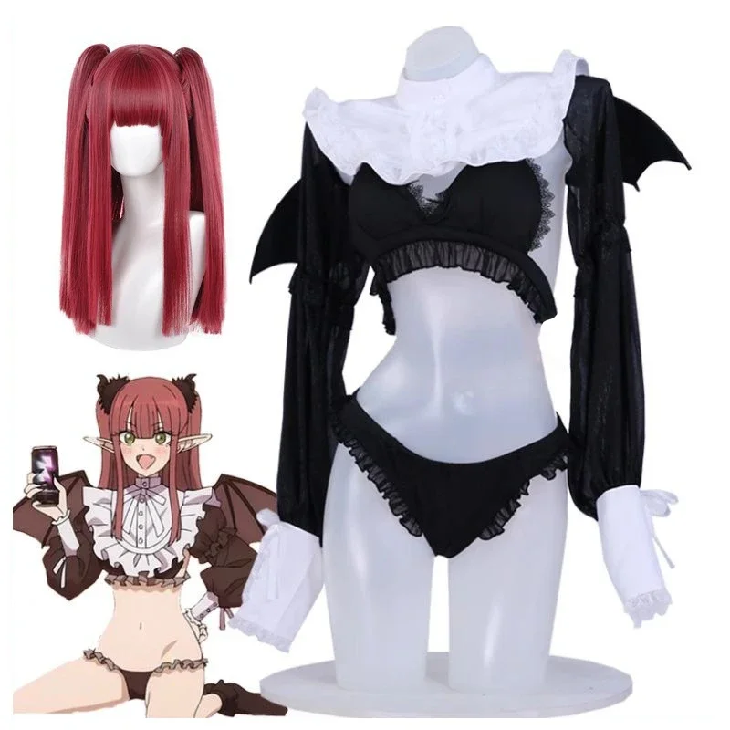 Anime My Dress-Up Darling Kitagawa Marin Cosplay Costumes Black Full Set Wig Wing Outfit Role-playing for Women Halloween Party
Anime My Dress-Up Darling Kitagawa Marin Cosplay Costumes Black Full Set Wig Wing Outfit Role-playing for Women Halloween Party