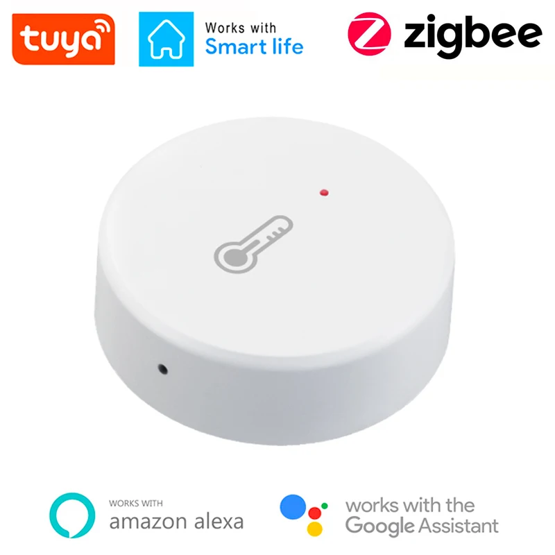 Смарт-датчик температуры и влажности Tuya ZigBee работает со шлюзом Zigbee через