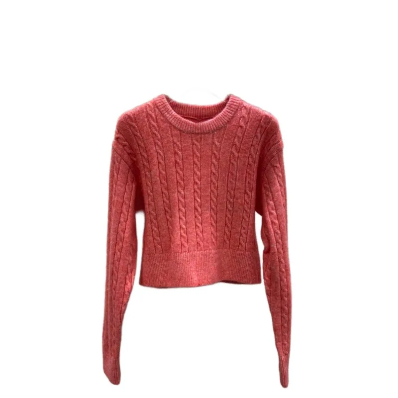 Knit pullover round neck short slim-fit version solid color hem elastic design warm and comfortable 2023 autumn/winter
Knit pullover round neck short slim-fit version solid color hem elastic design warm and comfortable 2023 autumn/winter