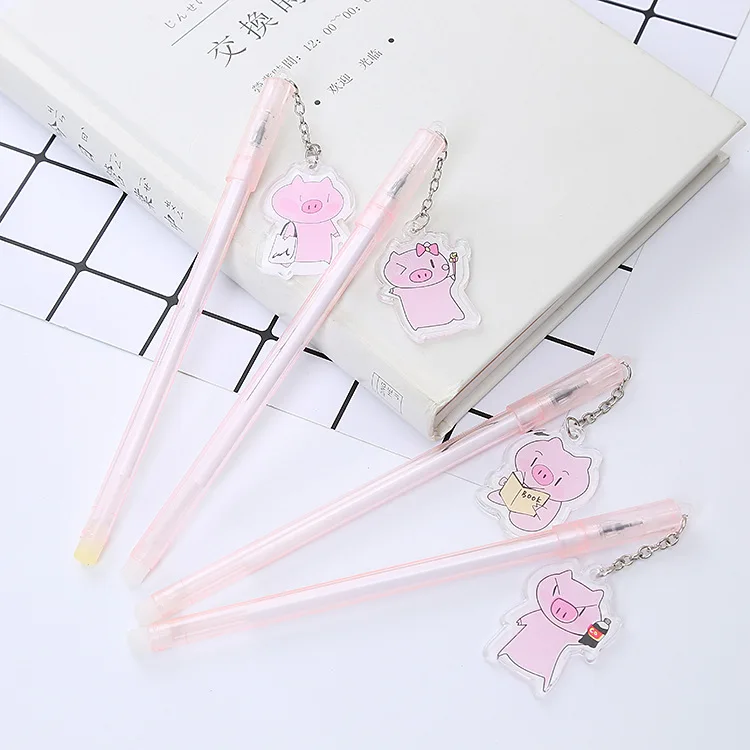 40pcs Pink Pig Pendant neutral pen cute student pendant water pen cartoon office stationery Black Signature Pen wholesale
40pcs Pink Pig Pendant neutral pen cute student pendant water pen cartoon office stationery Black Signature Pen wholesale