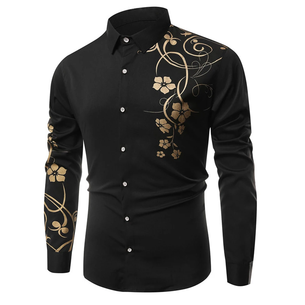 Fashion Men's Shirts And Blouses Floral Print Formal Office Single Breasted Long Sleeve Slim Business Shirt Tops Man Clothing
Fashion Men's Shirts And Blouses Floral Print Formal Office Single Breasted Long Sleeve Slim Business Shirt Tops Man Clothing