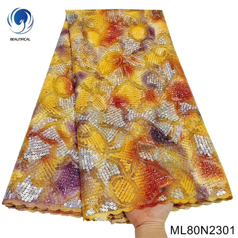 New Design Double-layer Chaotic Mesh Design African Sequins French Lace Fabric Fashion Nigeira Evening Dress ML80N23
New Design Double-layer Chaotic Mesh Design African Sequins French Lace Fabric Fashion Nigeira Evening Dress ML80N23