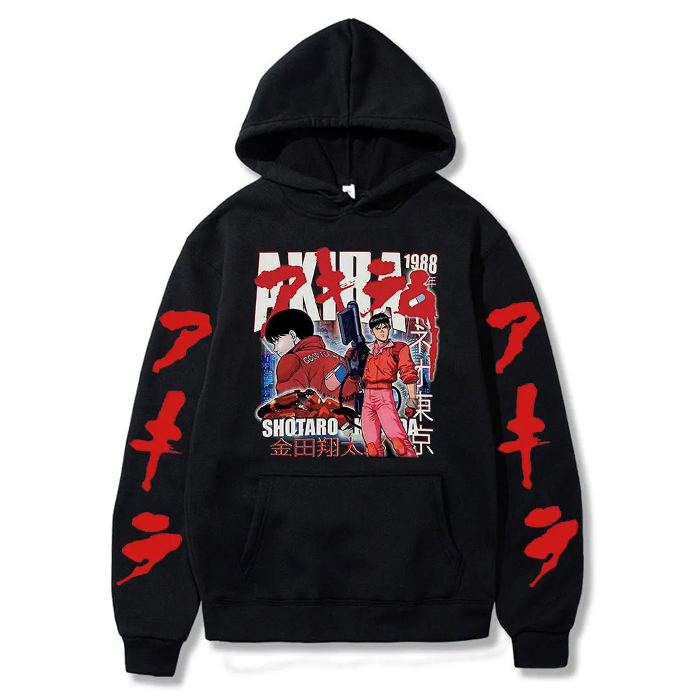 

Funny Japan Anime Akira Neo Tokyo Comics Hoodie Men Vintage Punk Hooded Sweatshirt Graphic Streetwear Oversized Pullover Male